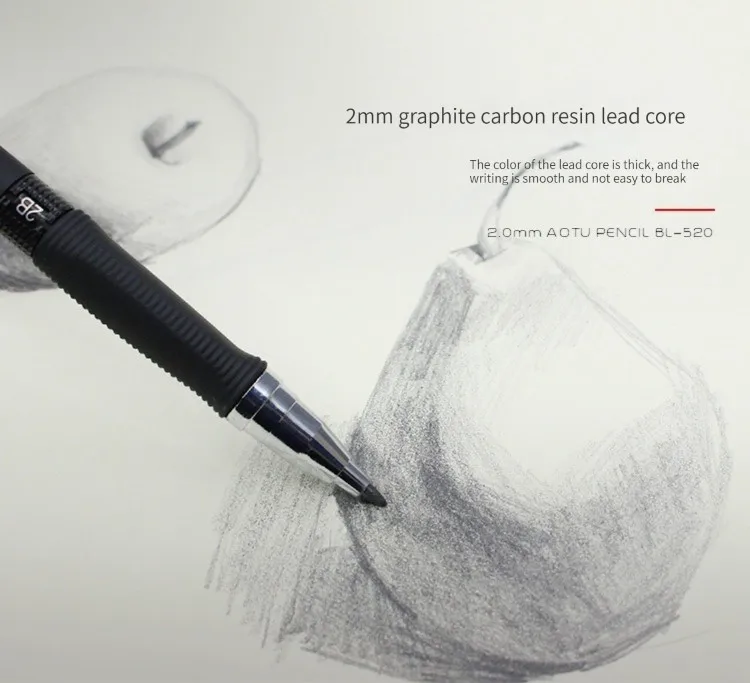 Staedtler Pencil Lumocolor - シャープペンシルセット 2.0mm 2B 黒/カラー芯入り 書き込み、スケッチ、アート、描画、絵画、学校用 自動鉛筆