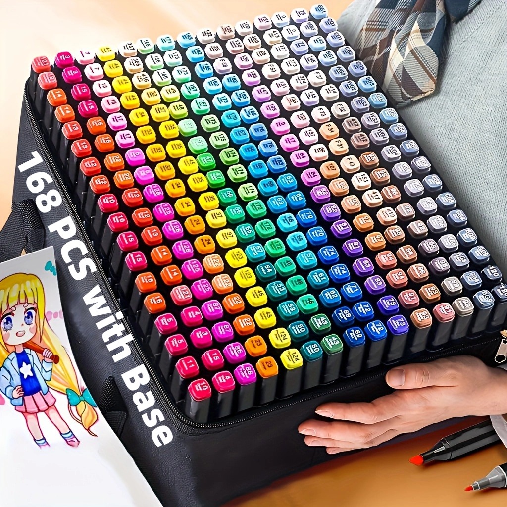 Copic Marker Sketch - 40/60/80/132/180/274色アルコール描画マーカー、デュアルチップ永久アートスケッチマーカー、イラスト、学校用品