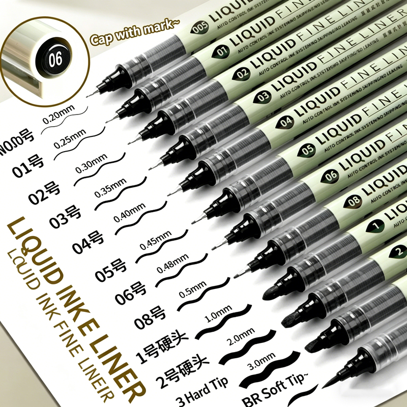 12本入り ブラックペン 極細スケッチマーカー 異なるペン先 - Copic Marker Sketch のレビューと価格