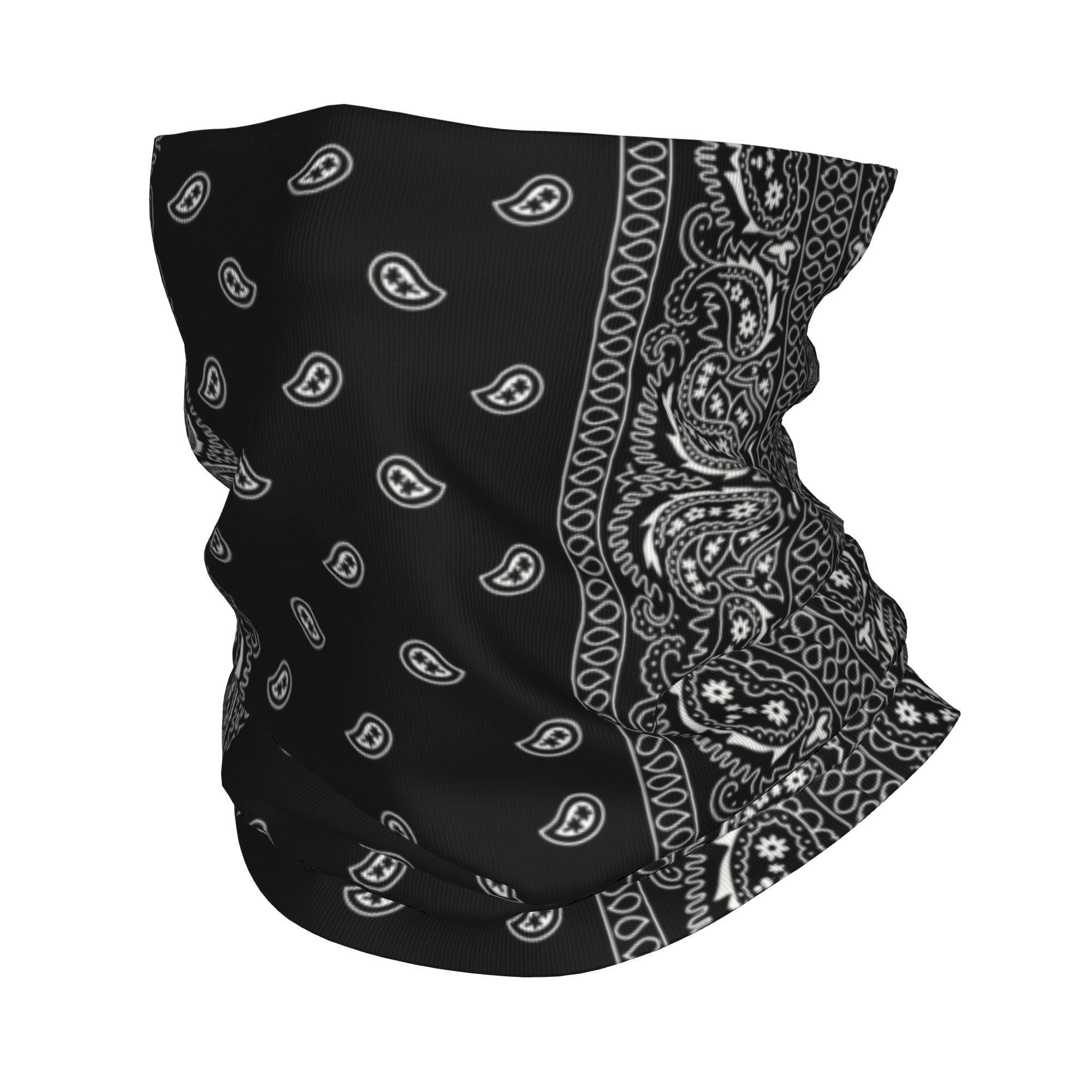 カスタムブラック＆ホワイトペイズリーチカーノバンダナスタイル - Bandana Blank White のレビューと価格