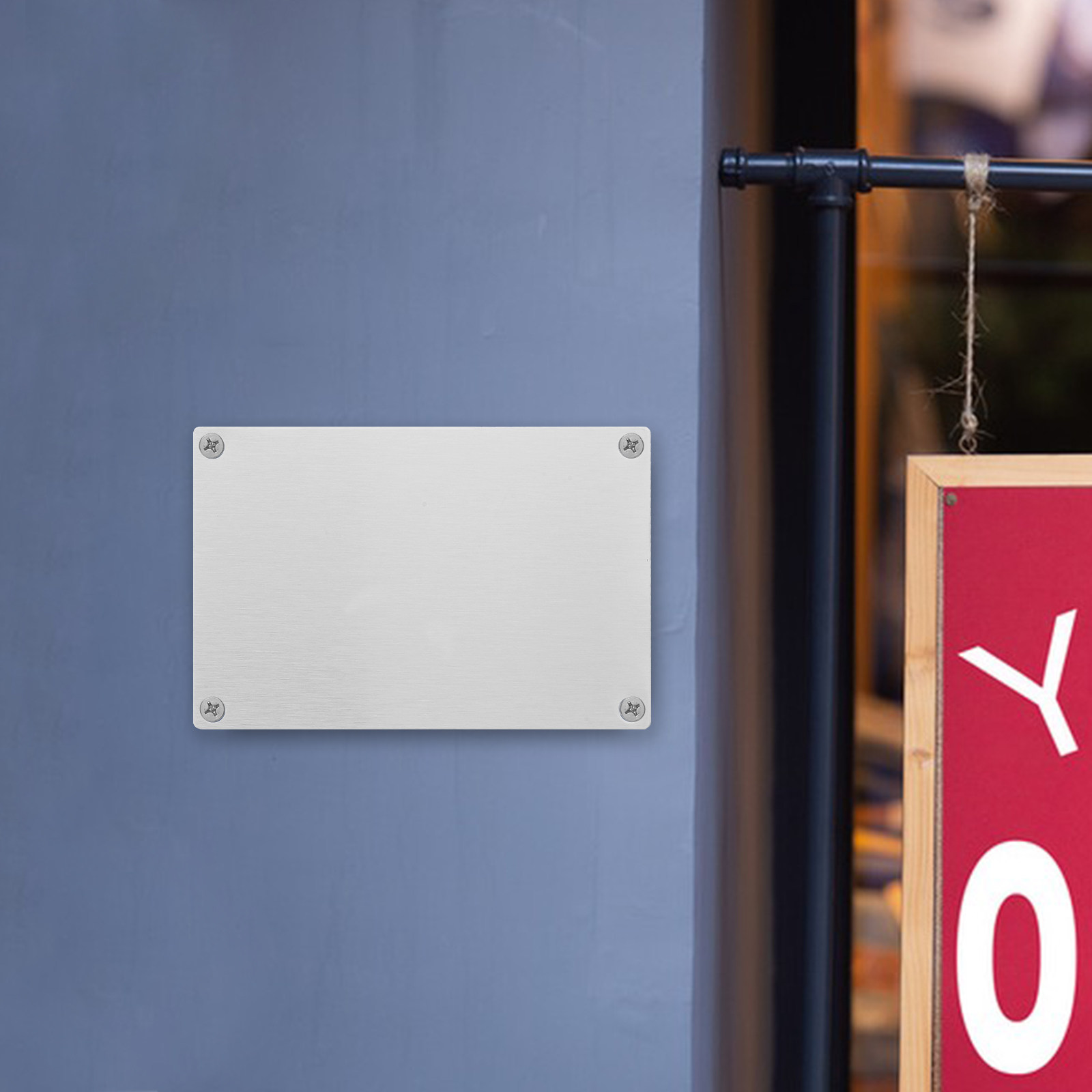 5 個の空白のステンレス鋼サインプレート屋外芝生庭庭ビジネス - Yard Sign Blank のレビューと価格