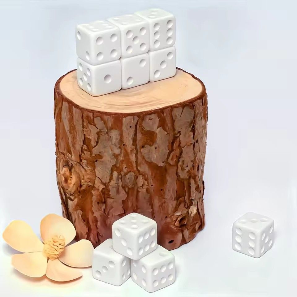 10個/セット 無地の白いサイコロ 面白いパズルゲーム 15 - Puzzle Blank White のレビューと価格