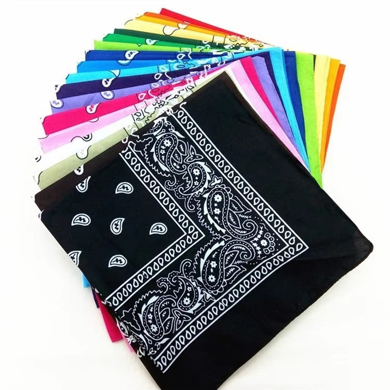 1/2/4/10 個ヒップホップカウボーイペイズリースカーフ - Bandana Blank White のレビューと価格