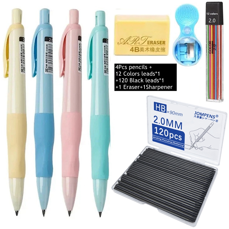 シャープペンシルセット 2.0mm HB 黒/カラー芯 替え - Staedtler Pencil Lumocolor のレビューと価格