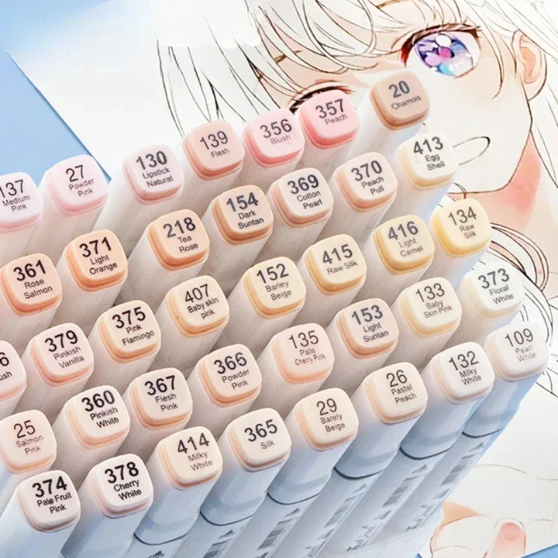 6/12/24/30 色の肌のトーンデュアルヘッドマーカーセ - Copic Marker Sketch のレビューと価格