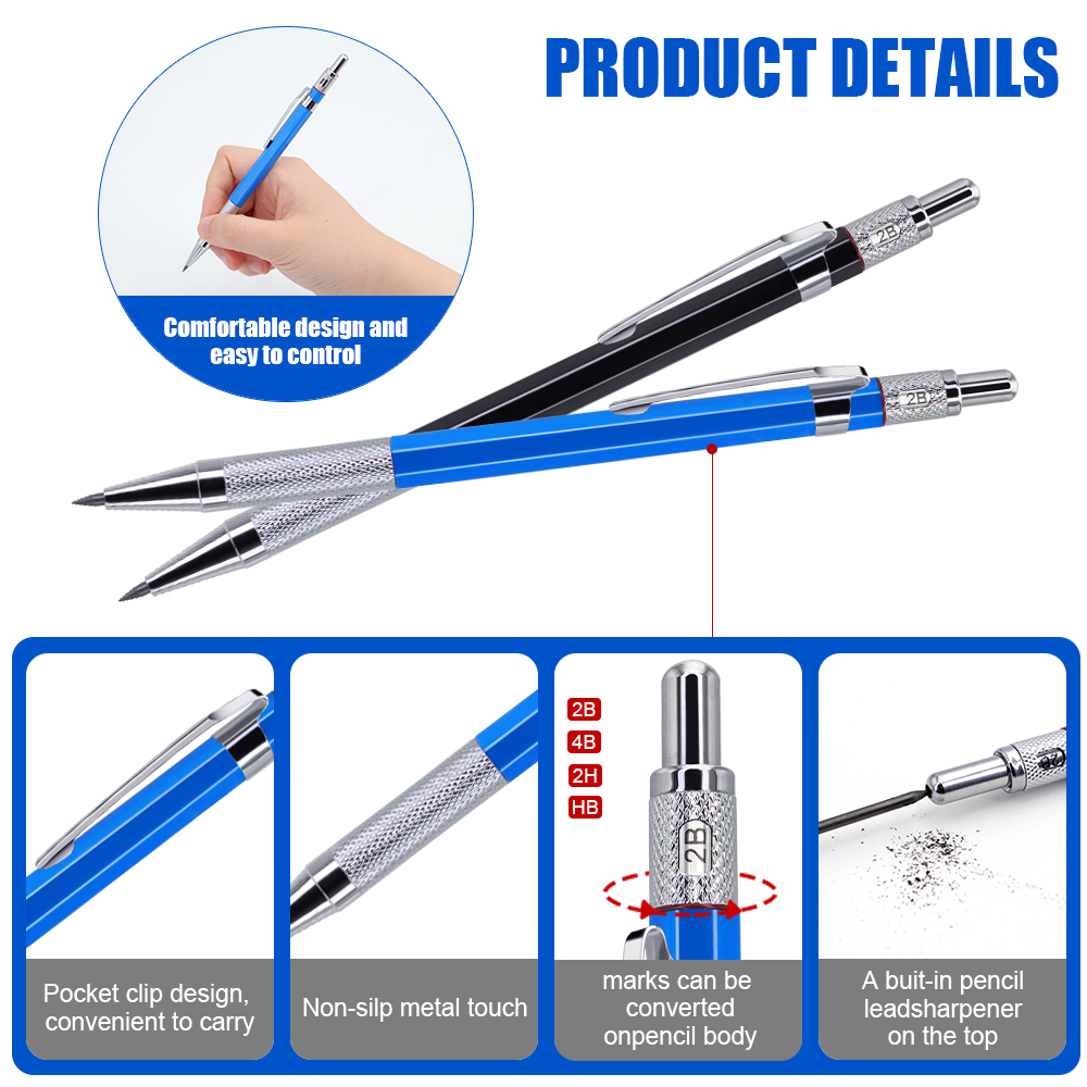 新しいマルチカラーメタルシャープペンシル、2.0mmブラック - Staedtler Pencil Lumocolor のレビューと価格