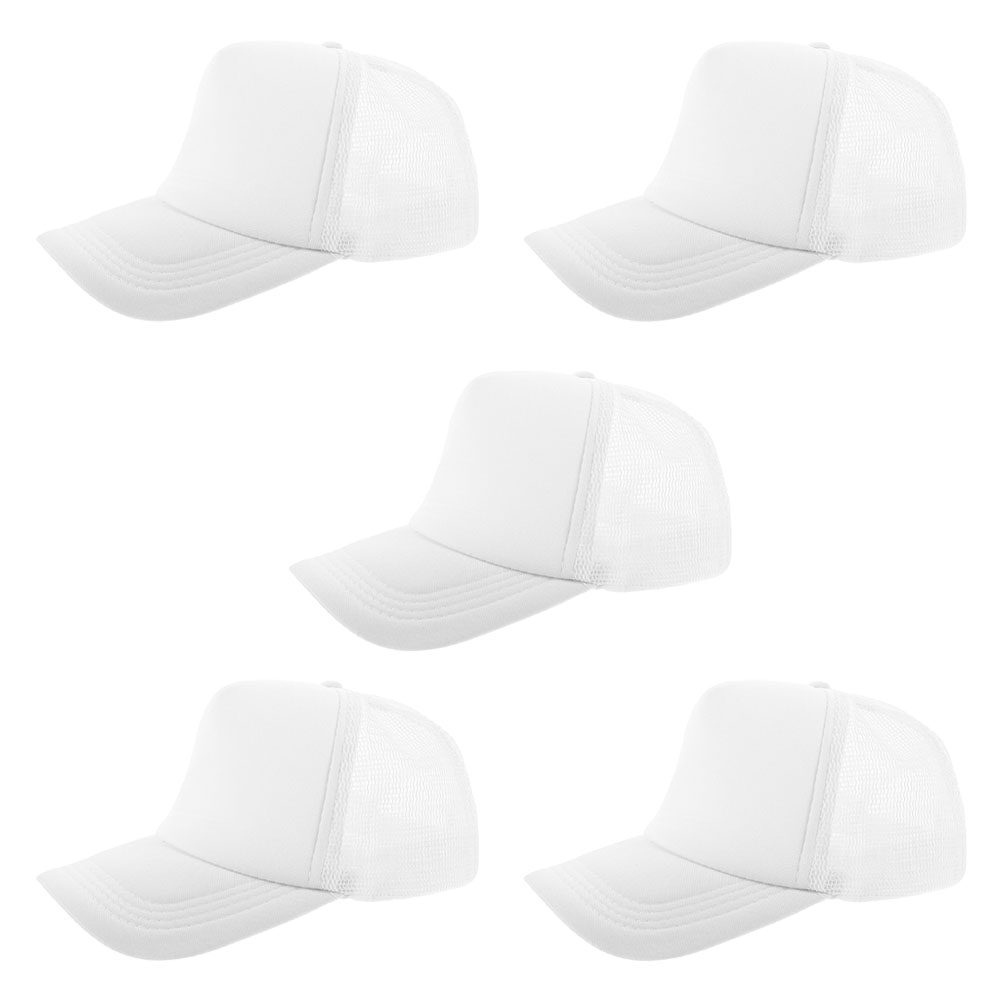 5個入り 無地メッシュ野球帽 DIY印刷可能昇華キャップ ポ - Hat Sublimation Blank のレビューと価格