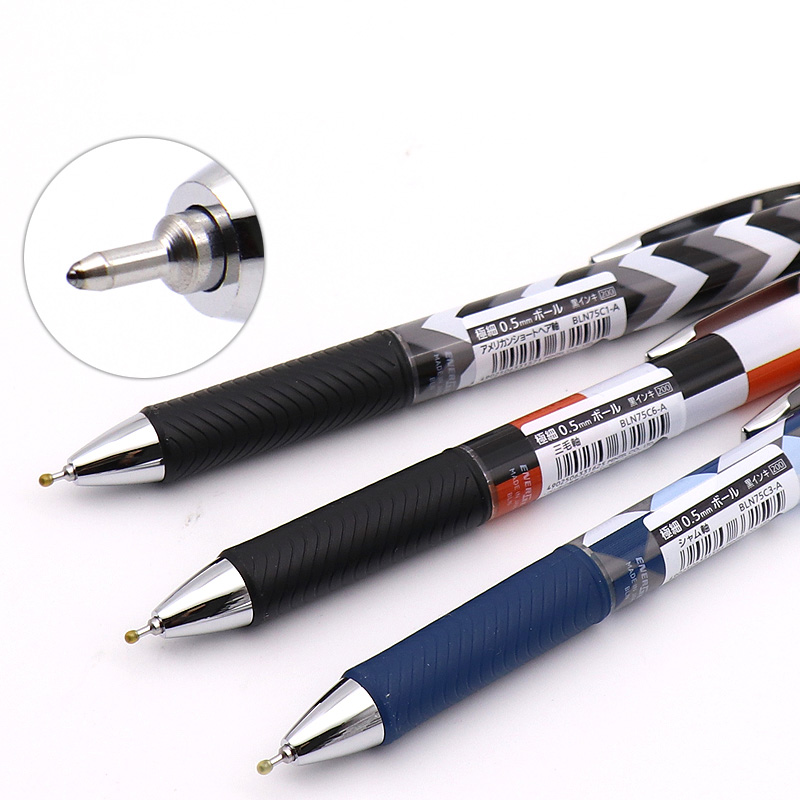 1pc日本ぺんてるBLN75猫のテーマ限定プレス系ゲルペンe - Pentel Pen Energel のレビューと価格