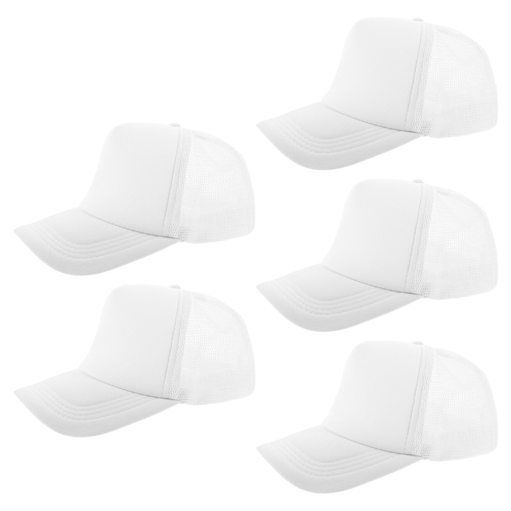 5個入り 無地メッシュ野球帽 DIY熱転写昇華プリント帽子  - Hat Sublimation Blank のレビューと価格