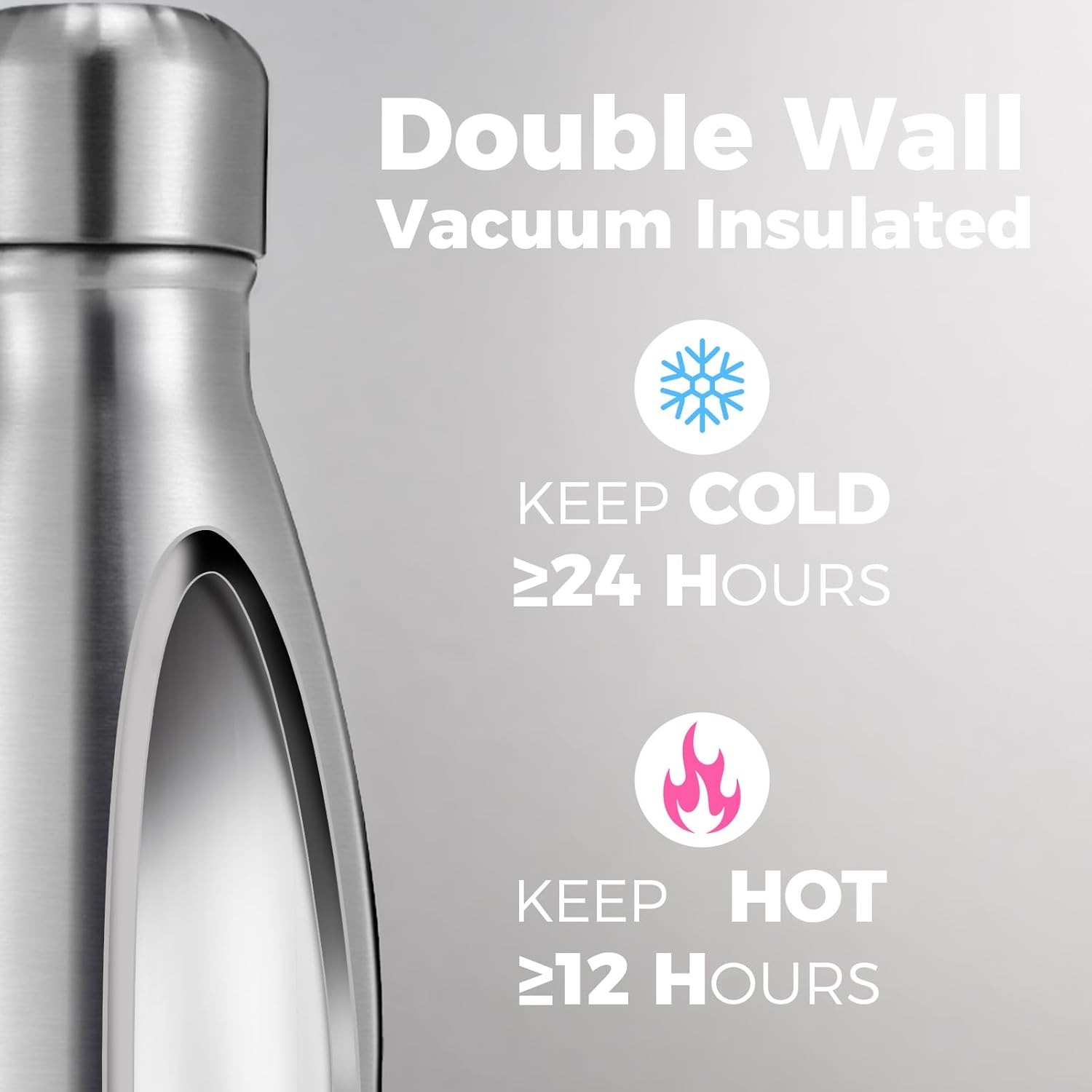 アウトドアスポーツ用二重壁ステンレス鋼製水筒 500/750 - Water Bottle Blank のレビューと価格
